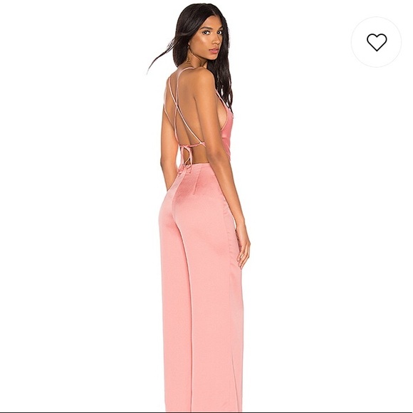 Karoline Cowl Neck Jumpsuit in Blush - Picture 2 of 8